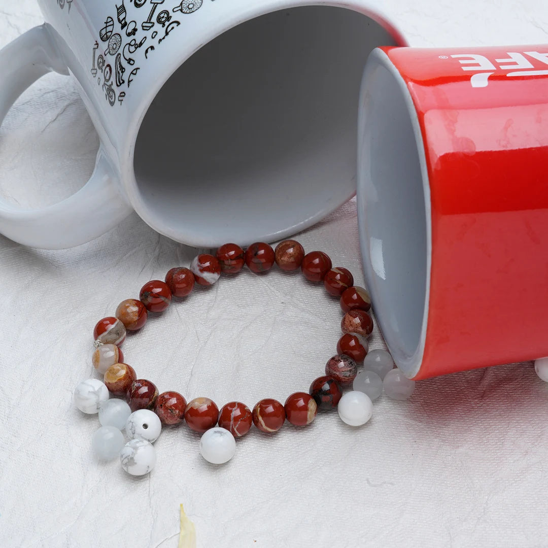 Red Jasper Bracelet for Grounding & Vitality | Original Red Jasper Crystal