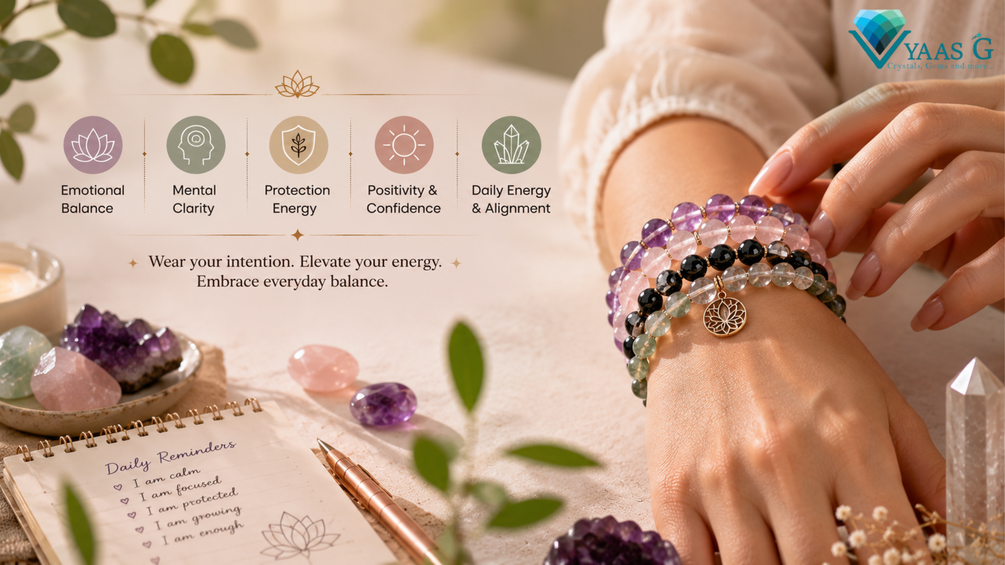 The Power of Crystal Bracelets: How Wearable Energy Impacts Daily Life