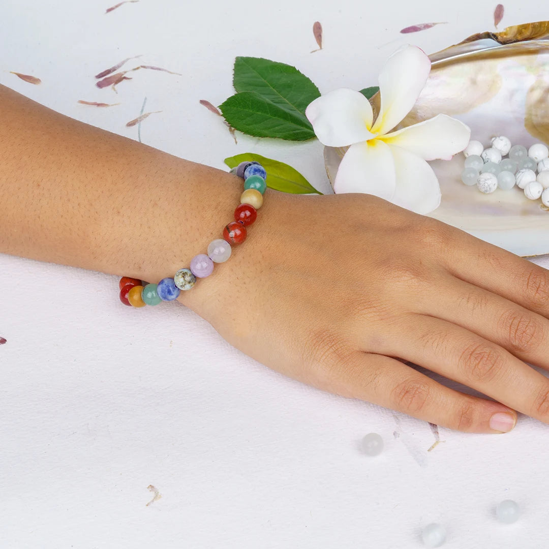 7 Chakra Bracelet For Balance & Healing | Original 6mm & 8mm Beads