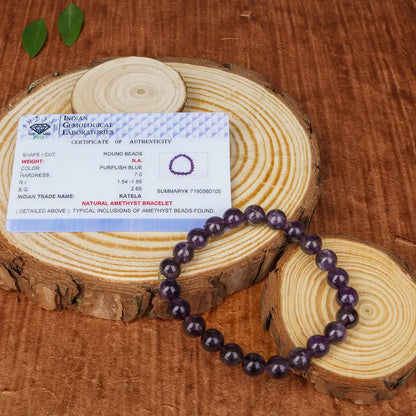 Amethyst Stone Bracelet for Healing & Spiritual Growth