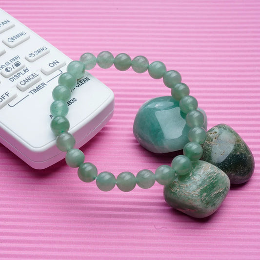 Aventurine Green & Yellow Bracelet for Luck & Prosperity | Original Aventurine Crystal