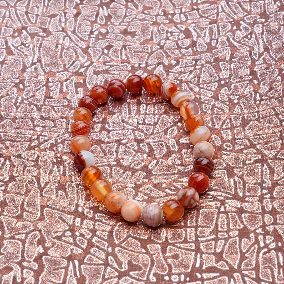 Carnelian Bracelet for Health & Motivation | Original Carnelian Crystal