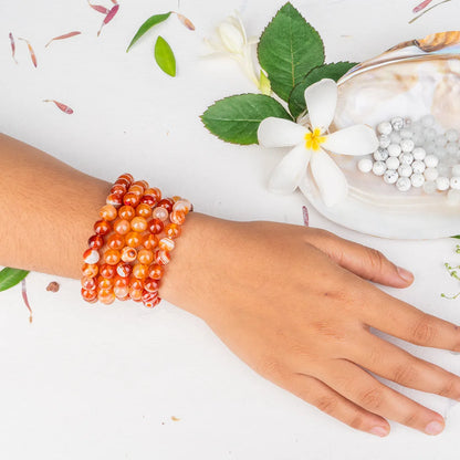 Carnelian Bracelet for Health & Motivation | Original Carnelian Crystal