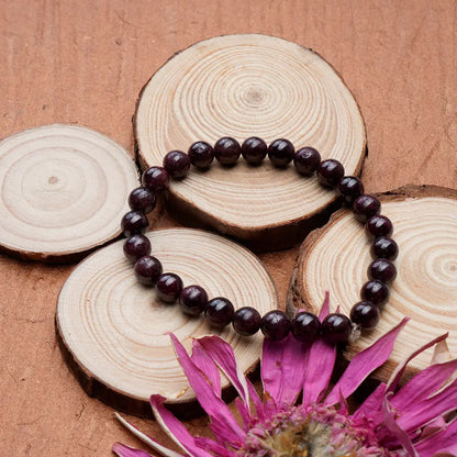 Garnet Bracelet for Vitality & Passion | Original Garnet Stone