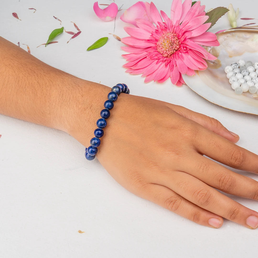 Lapis Lazuli Bracelet for Wisdom & Truth | Original Lapis Crystal