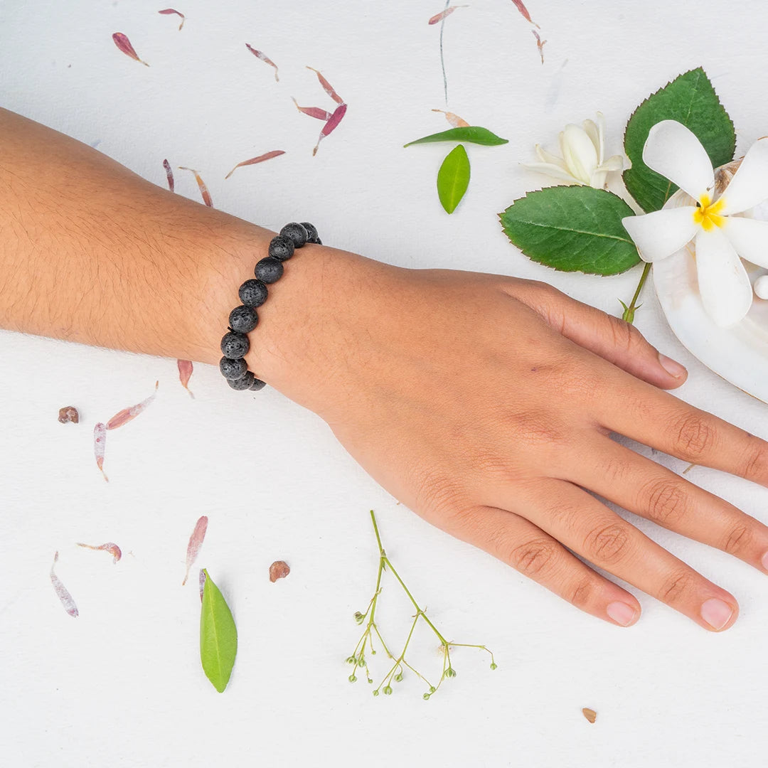 Lava Stone Bracelet for Strength & Grounding | Original Lava Stone