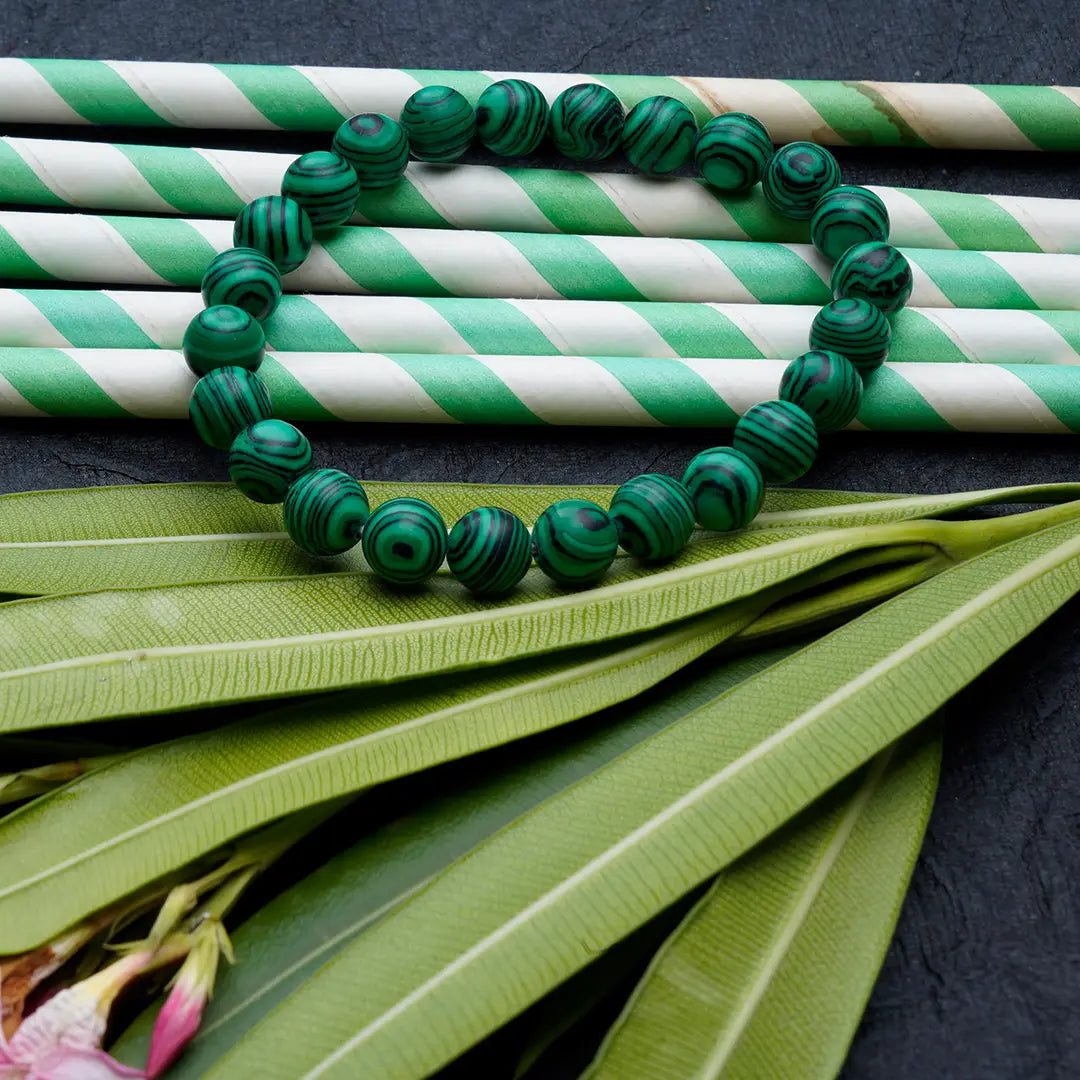 Malachite Bracelet for Transformation & Protection | Original Malachite Stone