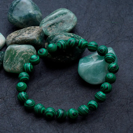 Malachite Bracelet for Transformation & Protection | Original Malachite Stone