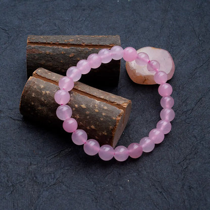 Rose Quartz Bracelet for Love & Emotional Healing | Original Pink Quartz Crystal