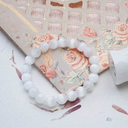 Selenite Bracelet for Cleansing & Clarity | Genuine Selenite Crystal