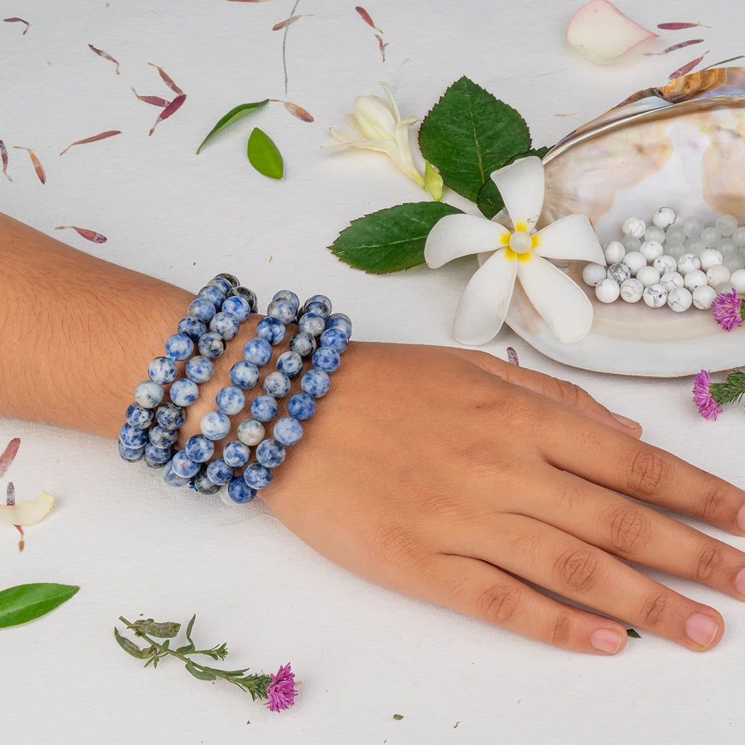 Sodalite Bracelet for Inner Peace & Clarity | Genuine Sodalite Crystal