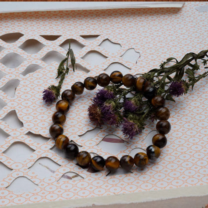 Tiger Eye Bracelet for Courage & Confidence | Genuine Tiger Eye Stone