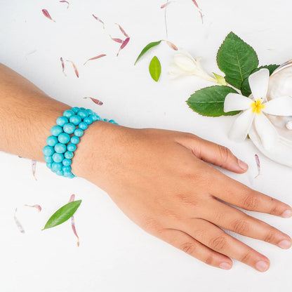 Turquoise Bracelet for Healing & Balance | Genuine Turquoise Stone