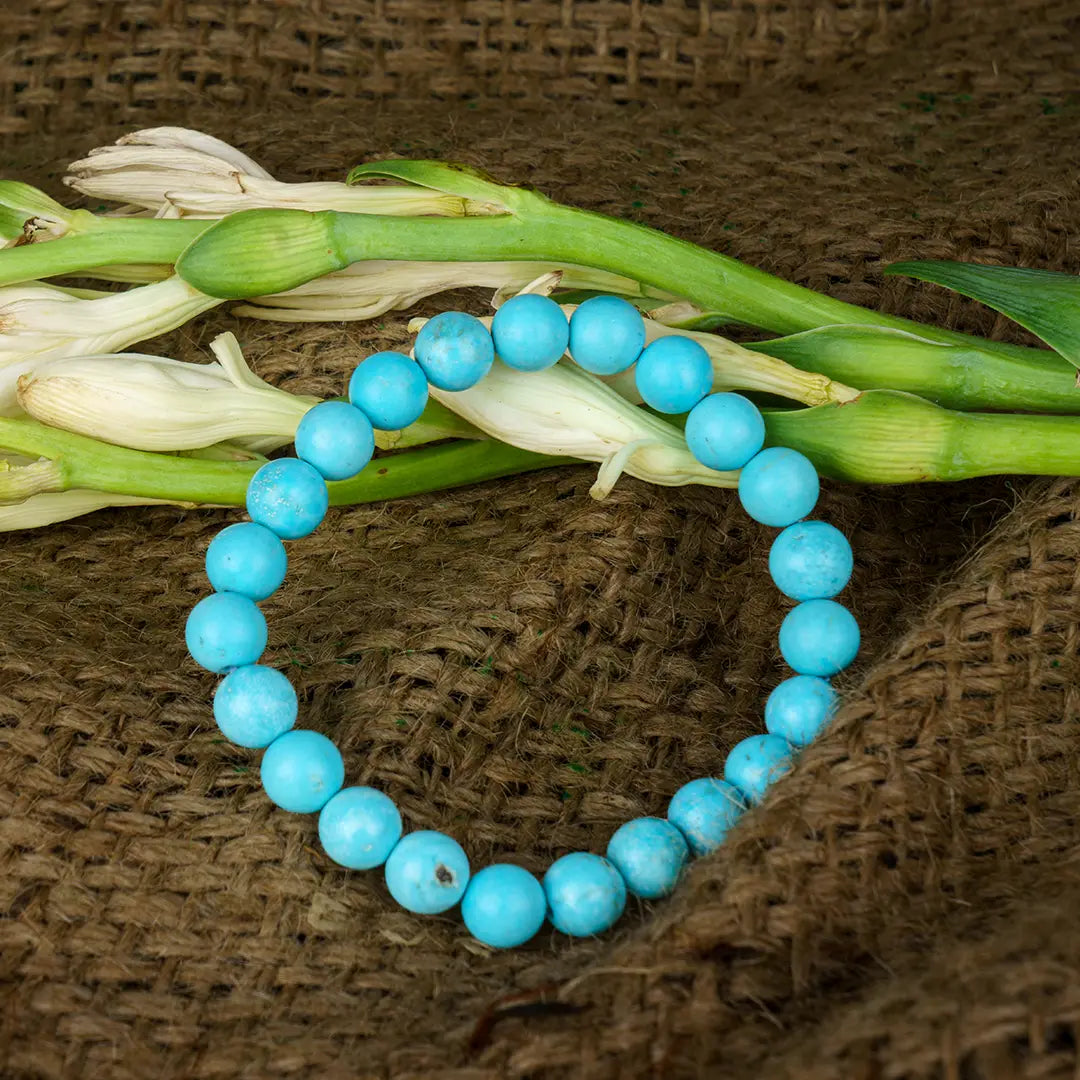 Turquoise Bracelet for Healing & Balance | Genuine Turquoise Stone